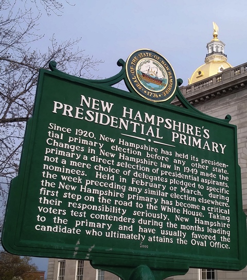 NH Primary Historic Marker