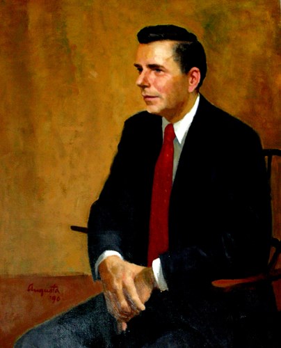 Governor Wesley Powell, 1959-1963, official state house portrait